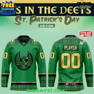 Coachella Valley Firebirds St. Patrick’s Day Jersey 2025
