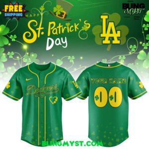 Los Angeles Dodgers St. Patrick’s Day 2026 Baseball Jersey – Lucky Edition
