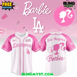 Los Angeles Dodgers x Lovely Barbie Limited Edition Baseball Jersey