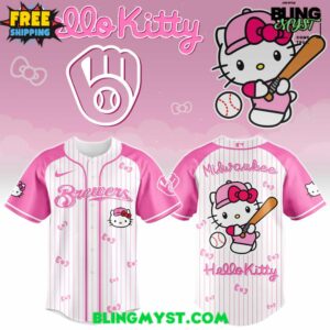 Milwaukee Brewers x Helllo Kitty 2026 Baseball Jersey