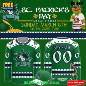 Peoria Rivermen St. Patrick’s Day Baseball Jersey