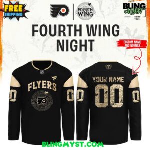 Philadelphia Flyers Fourth Wings Night NHL Hockey Jersey