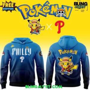 Philadelphia Phillies x Pokemon x Onepiece Limited Edition Hoodie