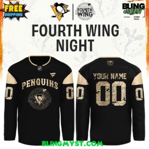 Pittsburgh Penguins Fourth Wings Night NHL Hockey Jersey